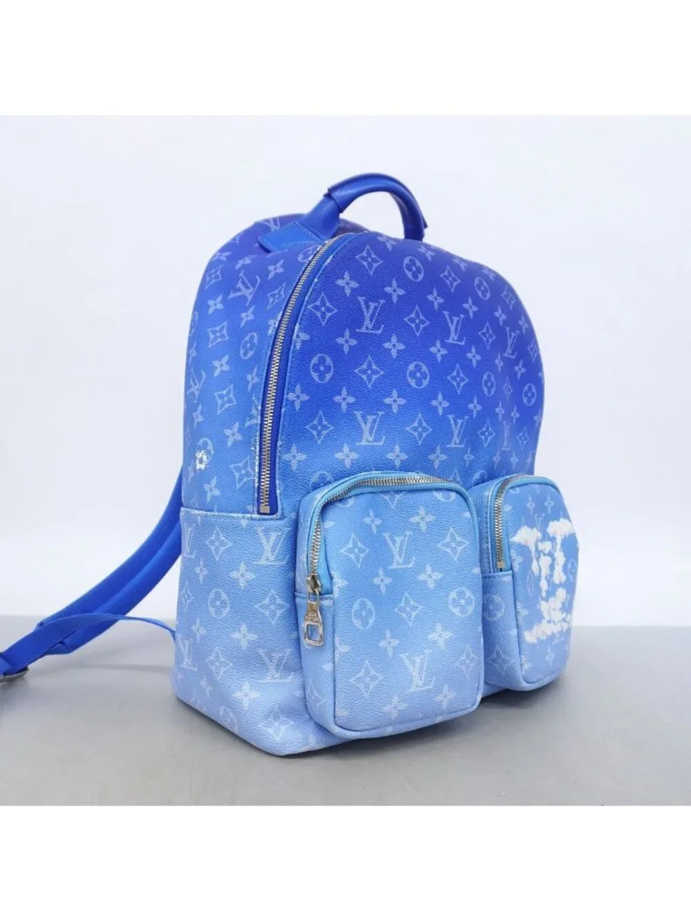 Louis Vuitton Backpack Monogram Clouds Multi Pocket Blue
